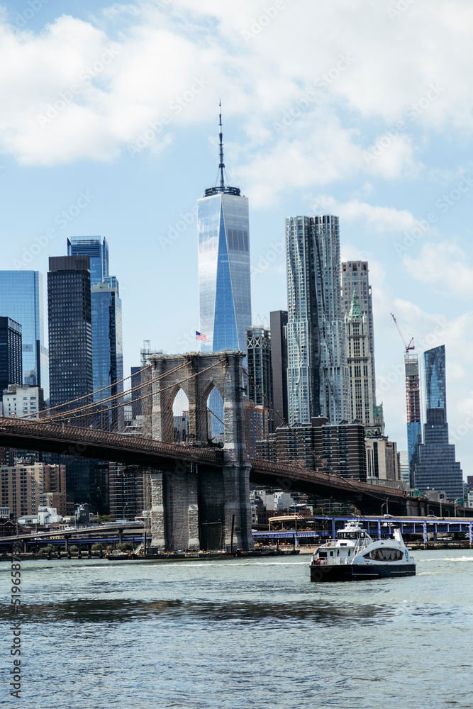View of Manhattan from Dumbo. View of New York City from Brooklyn. View of Manhattan from Dumbo. View of New York City from Brooklyn.