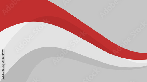 Free Download wavy indonesian flag background with flat design for indonesia special day celebration - GFXLoad