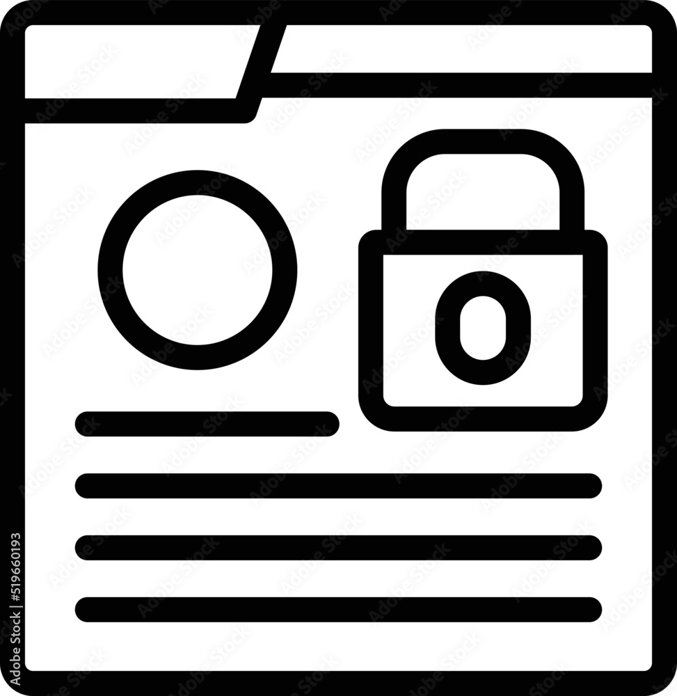 Web site vpn icon outline vector. Online system. Security internet Web site vpn icon outline vector. Online system. Security internet
