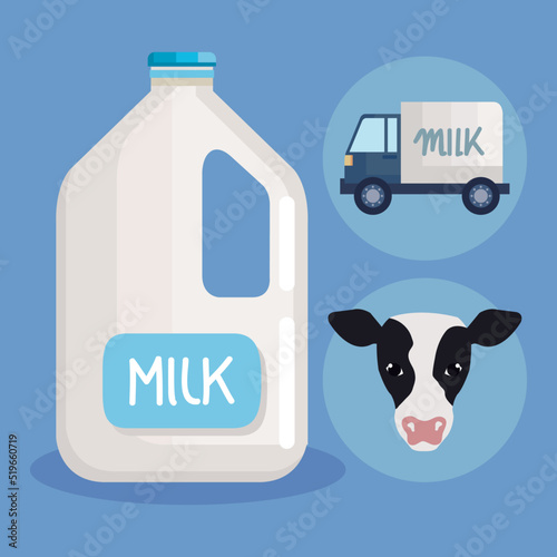 three dairy products