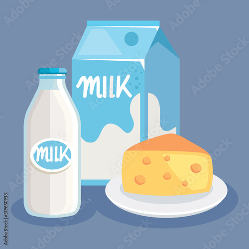 milk and cheese