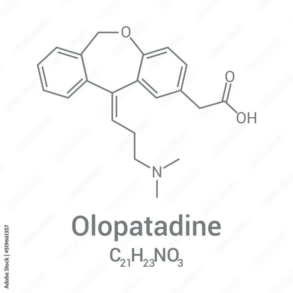 chemical structure of Olopatadine (C21H23NO3) chemical structure of Olopatadine (C21H23NO3)