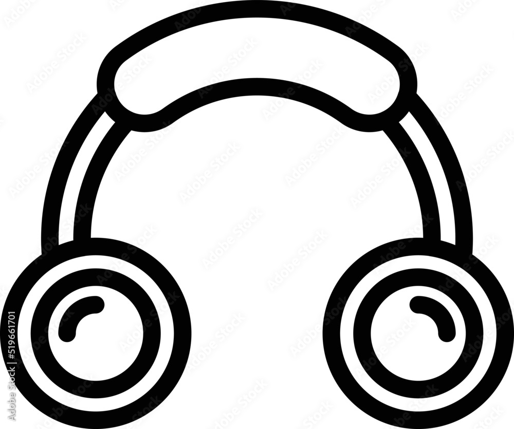 Sport headphones icon outline vector. Computer pc. Cyber app Sport headphones icon outline vector. Computer pc. Cyber app