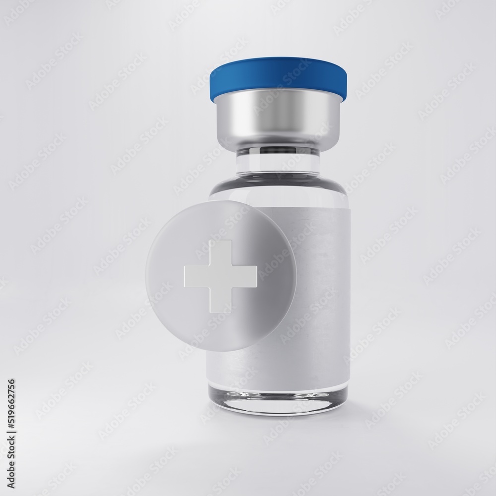 Obraz premium Therapy for health prevention. Protecting the health of the nation, vaccine and medicines. 3d rendering.