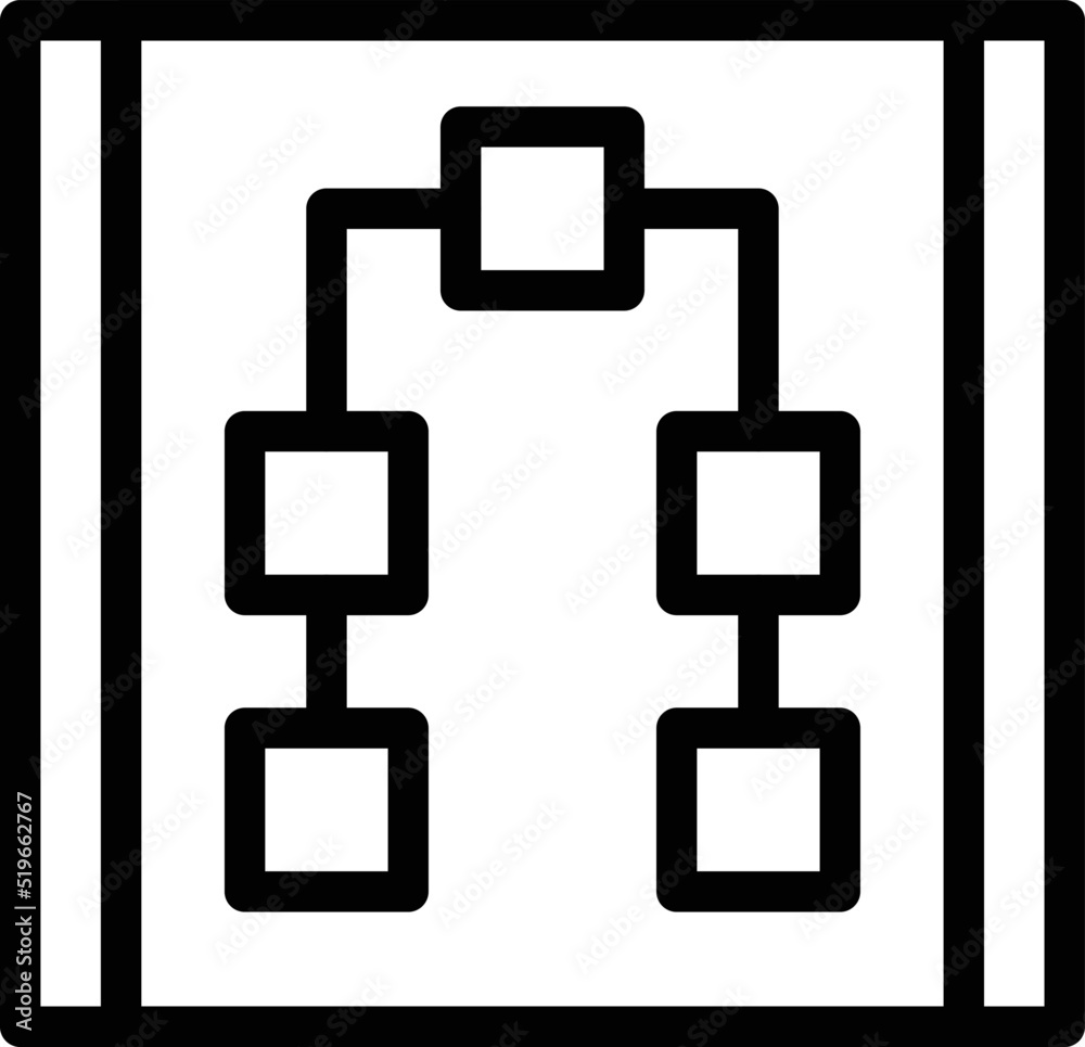 Software scheme icon outline vector. Service system. Office work Software scheme icon outline vector. Service system. Office work