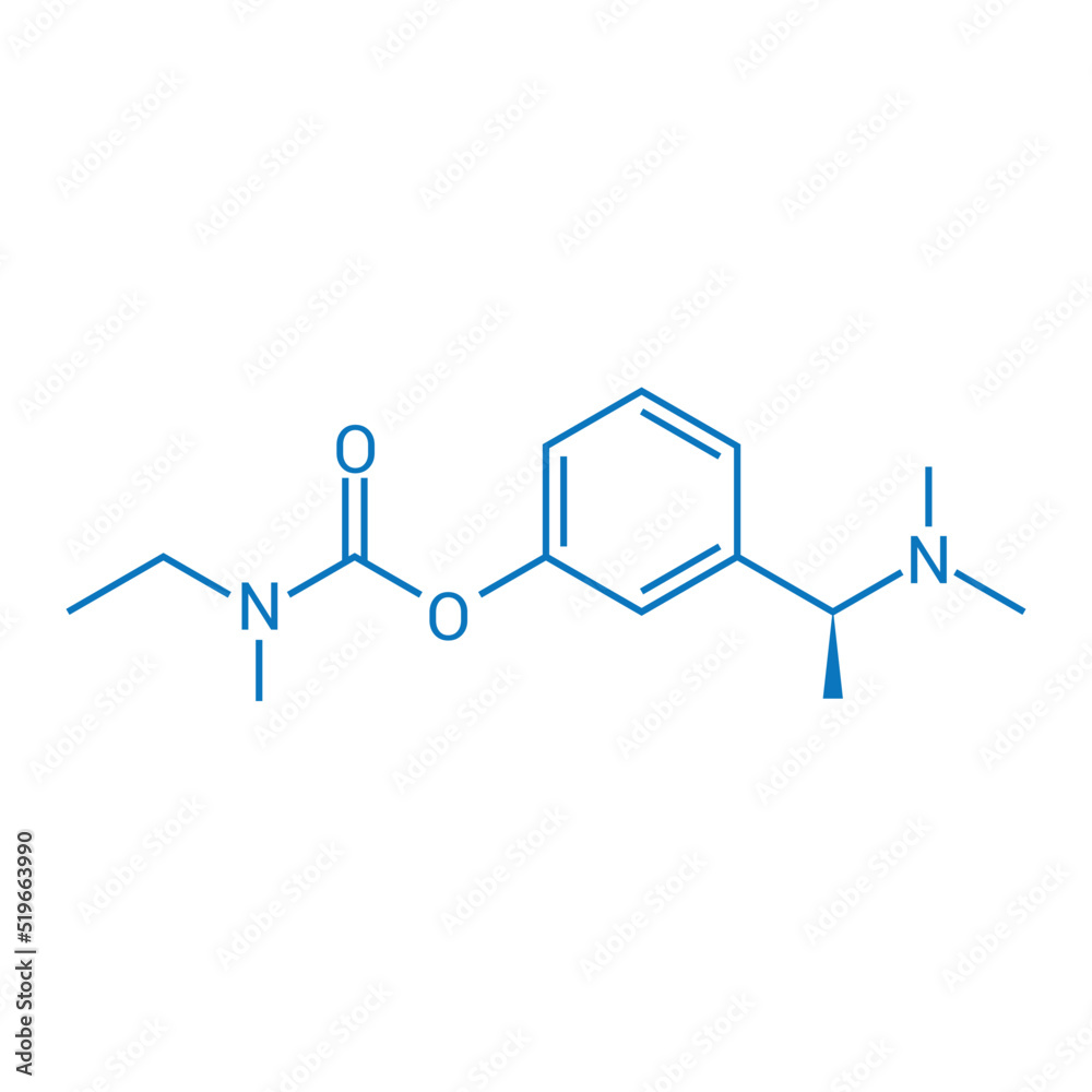 chemical structure of Rivastigmine (C14H22N2O2) chemical structure of Rivastigmine (C14H22N2O2)