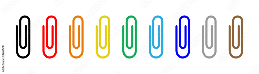 Colored paper clips discount