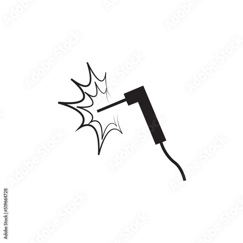welding icon logo vector design template