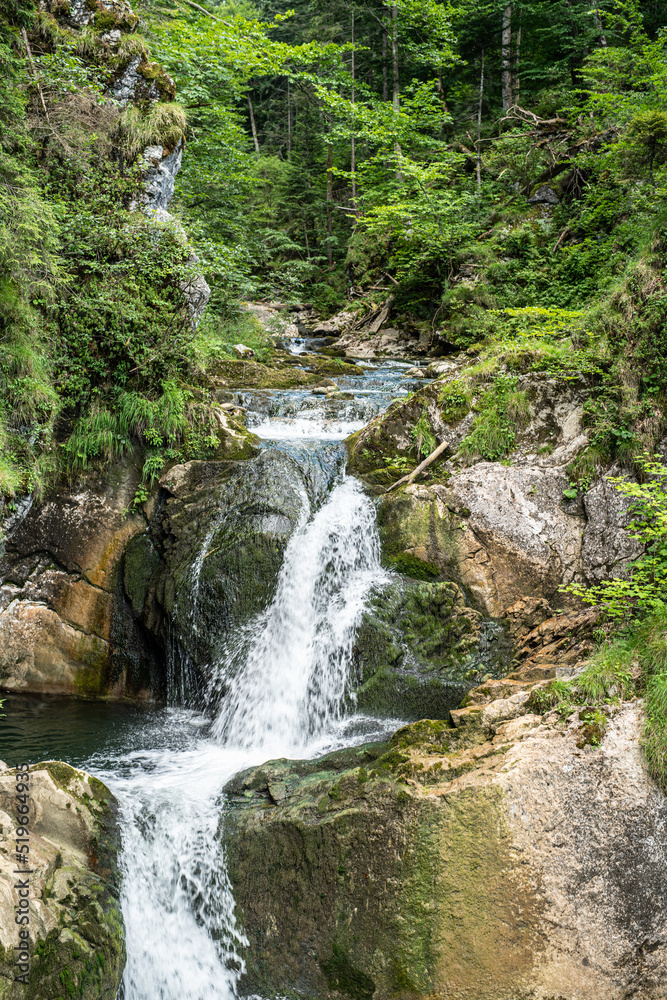 Rottach Wasserfall im bayerischen Wald am Tegernsee in Bayern Rottach Wasserfall im bayerischen Wald am Tegernsee in Bayern