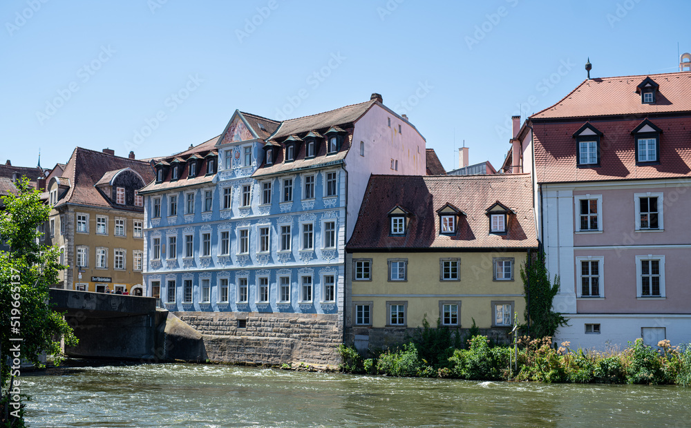 Historische Innenstadt in Bamberg in Bayern Deutschland