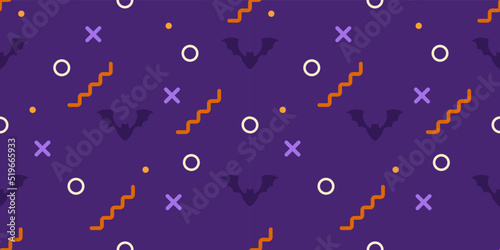 Halloween vector background. Seamless pattern