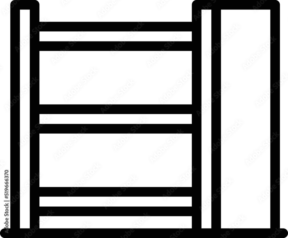 Wood drawer icon outline vector. Work factory. Plant worker Wood drawer icon outline vector. Work factory. Plant worker