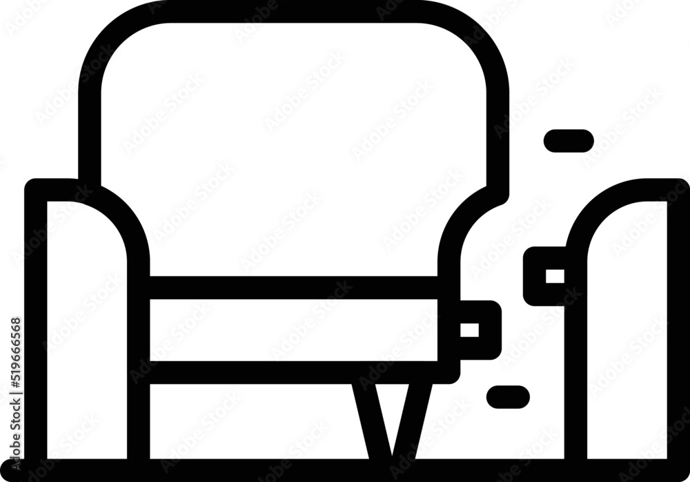 Armchair assembly icon outline vector. Work maker. Industry process Armchair assembly icon outline vector. Work maker. Industry process