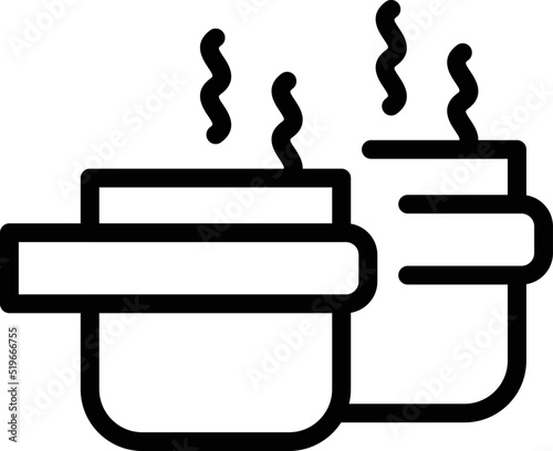 Smoking candles icon outline vector. Natural making. Basement propolis