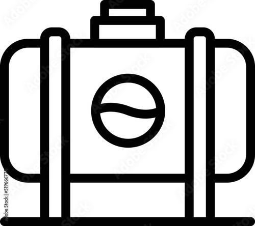 Tank wax icon outline vector. Candle making. Automation decorate