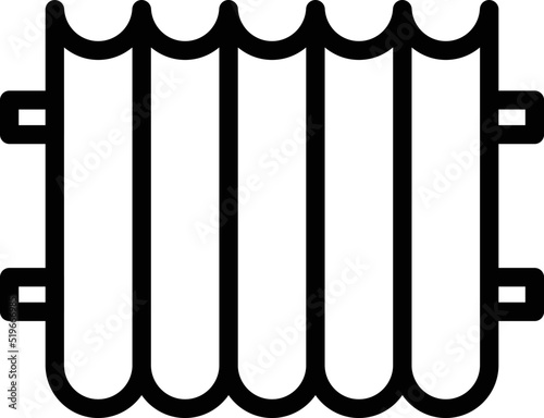 Home repair icon outline vector. Roof renovation. Sheet metal