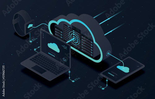 Cloud storage concept