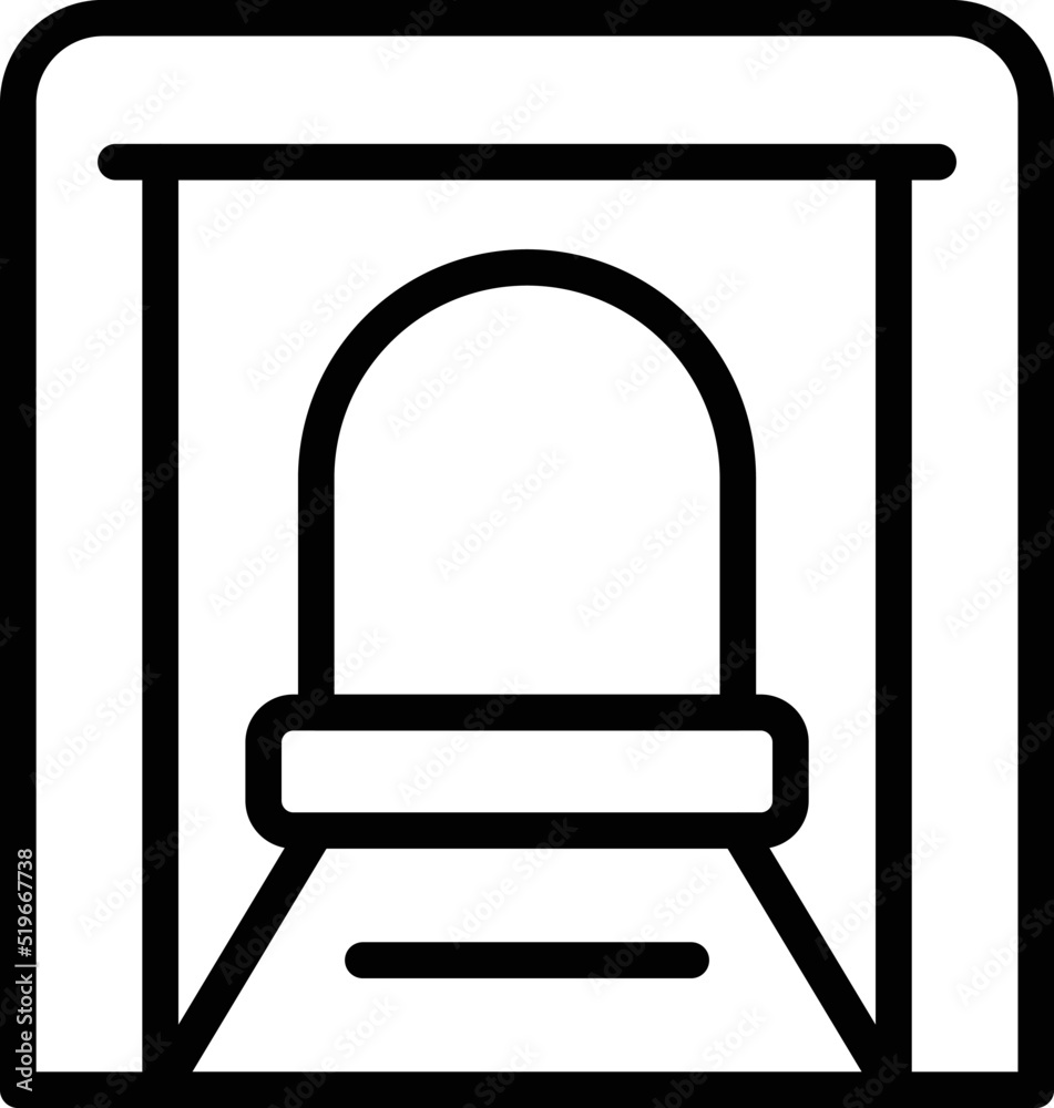 Mine tunnel icon outline vector. Golden stone. Rock miner Mine tunnel icon outline vector. Golden stone. Rock miner