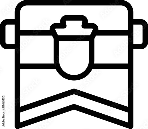 Croatia city emblem icon outline vector. Zagreb map. Political skyline