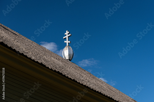 Subate Old Believers Church in sunny summer day, Latvia. photo