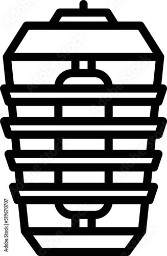 Insect device icon outline vector. Cute bug. Malaria dengue