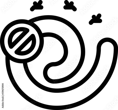 Repellent smoke icon outline vector. Mosquito malaria. Insect control