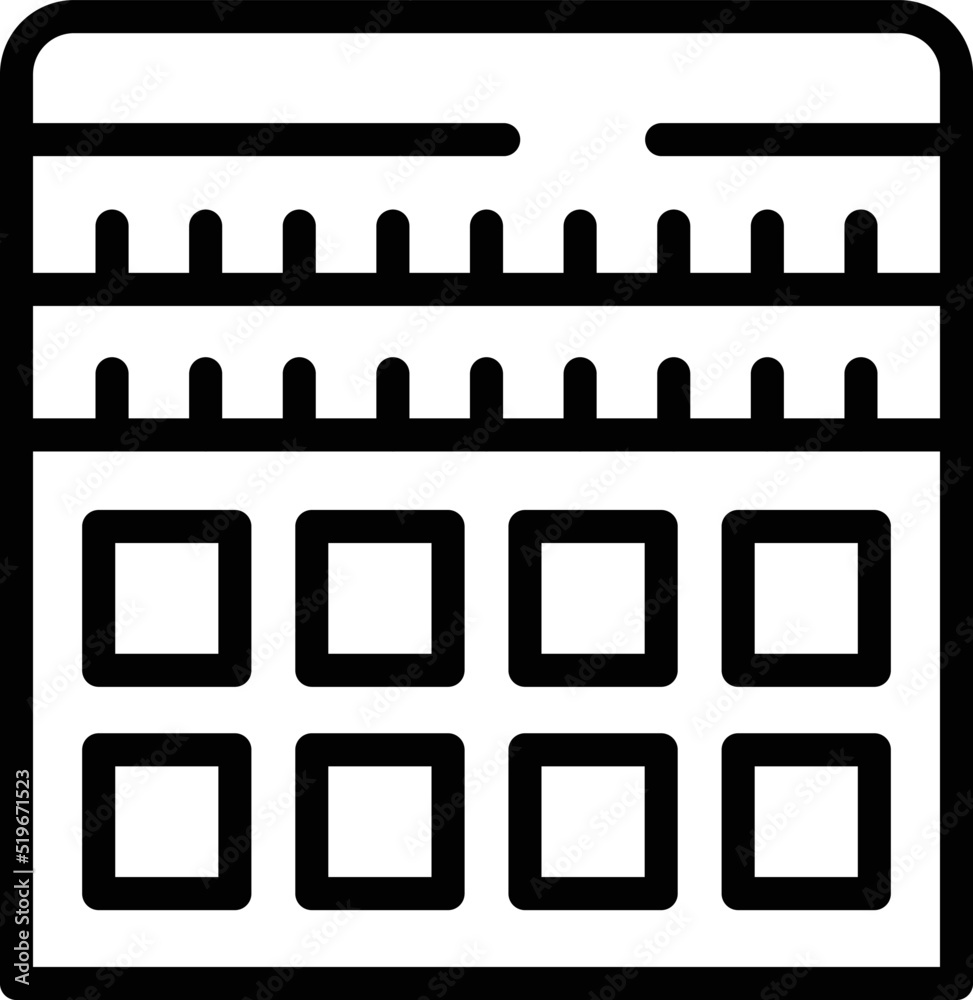 Casablanca house icon outline vector. City skyline. Africa travel Casablanca house icon outline vector. City skyline. Africa travel