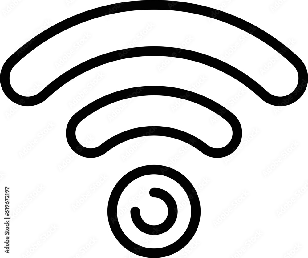Room wifi icon outline vector. Bed coffee. Relax time Room wifi icon outline vector. Bed coffee. Relax time