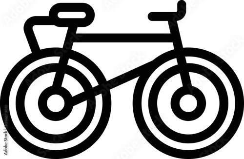 Rent bike icon outline vector. Hotel facility. Modern accommodation