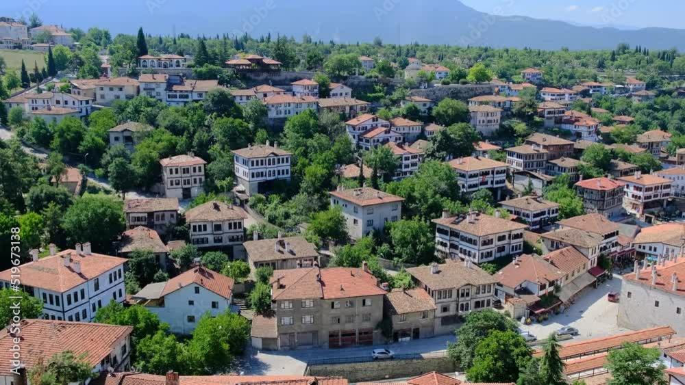 Panoramic 4k 60fps video of Safranbolu and old historical houses, an old and very beautiful city from the Ottoman Empire Panoramic 4k 60fps video of Safranbolu and old historical houses, an old and very beautiful city from the Ottoman Empire