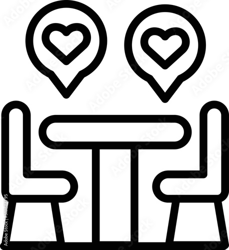 Cafe review icon outline vector. Food safety. Certificate quality