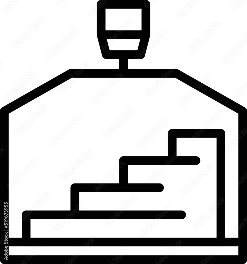 Stairs repair icon outline vector. Home diy. Work tool Stairs repair icon outline vector. Home diy. Work tool