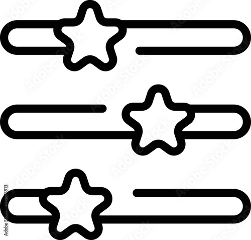 Food review icon outline vector. Safety inspection. Certificate quality