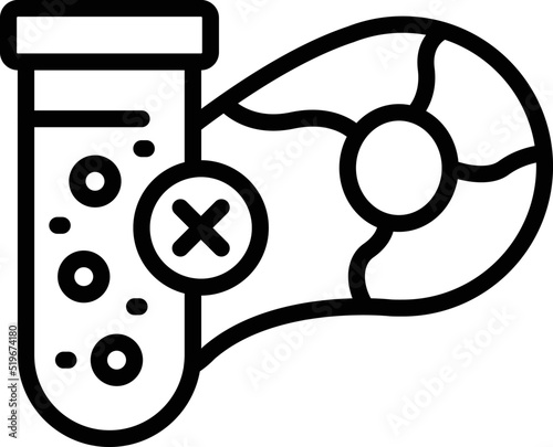 Test tube control icon outline vector. Quality product. Consumer electronic