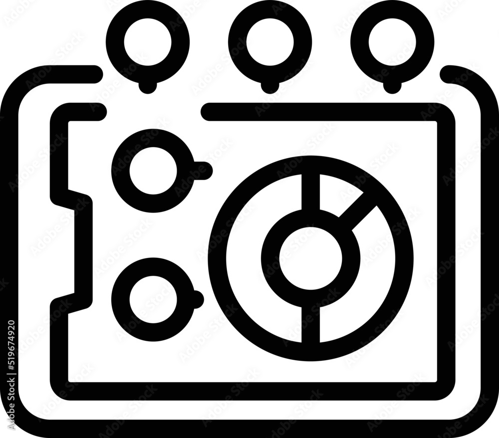 Diet app circle icon outline vector. Counter mobil. Run program Diet app circle icon outline vector. Counter mobil. Run program