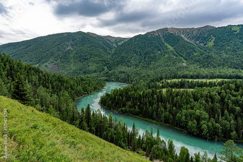 Moon Bay, Kanas Scenic Spot, Xinjiang, China