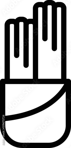 Mug churro icon outline vector. Chocolate food Mexican food