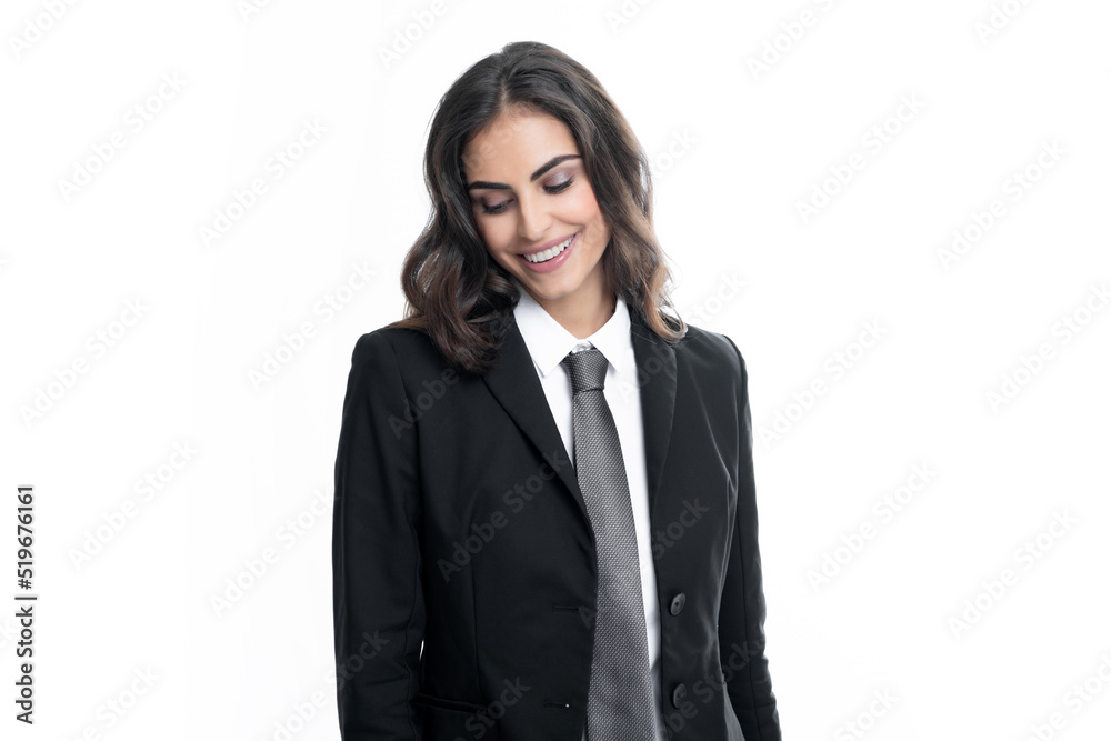 Elegant young businesswoman on white studio background. Portrait of a beautiful business woman. Elegant young businesswoman on white studio background. Portrait of a beautiful business woman.