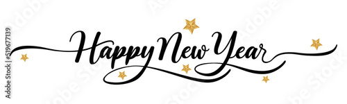 Happy new year greeting card.