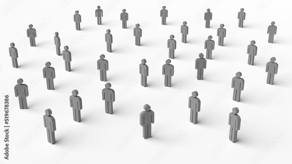 population 3d representation, overpopulation growth and demography analysis. Can be used to represent human capital, e-commerce, morbidity or migration population 3d representation, overpopulation growth and demography analysis. Can be used to represent human capital, e-commerce, morbidity or migration