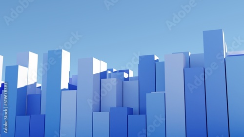 corporative minimalist backdrop template cityscape 3d representation can be used to represent finance graphics, progress or urban architecture