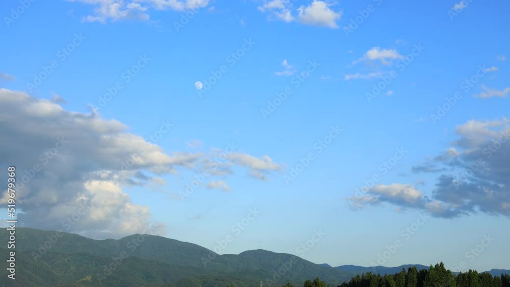 7月の青空 タイムラプス 雲 7月の青空 タイムラプス 雲
