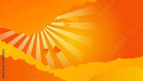 Orange and yellow abstract background. Vector abstract graphic design banner pattern presentation background web template. Background, for design brochure, website, flyer, presentation, landing page © Badr Warrior