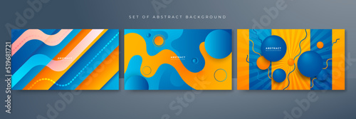 Abstract blue and yellow background