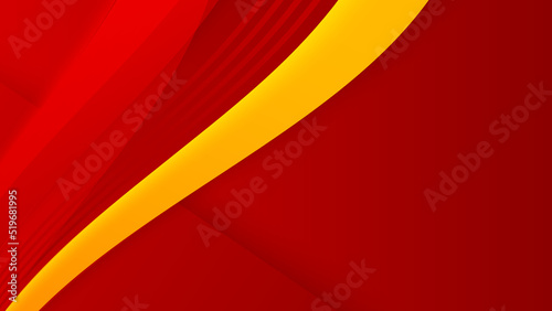 Orange yellow and red geometric shapes abstract background geometry shine and layer element vector for presentation design. Suit for business, corporate, institution, party, seminar, and talks