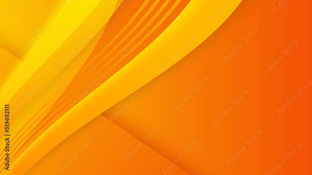 Abstract minimal orange and yellow background with geometric creative ...