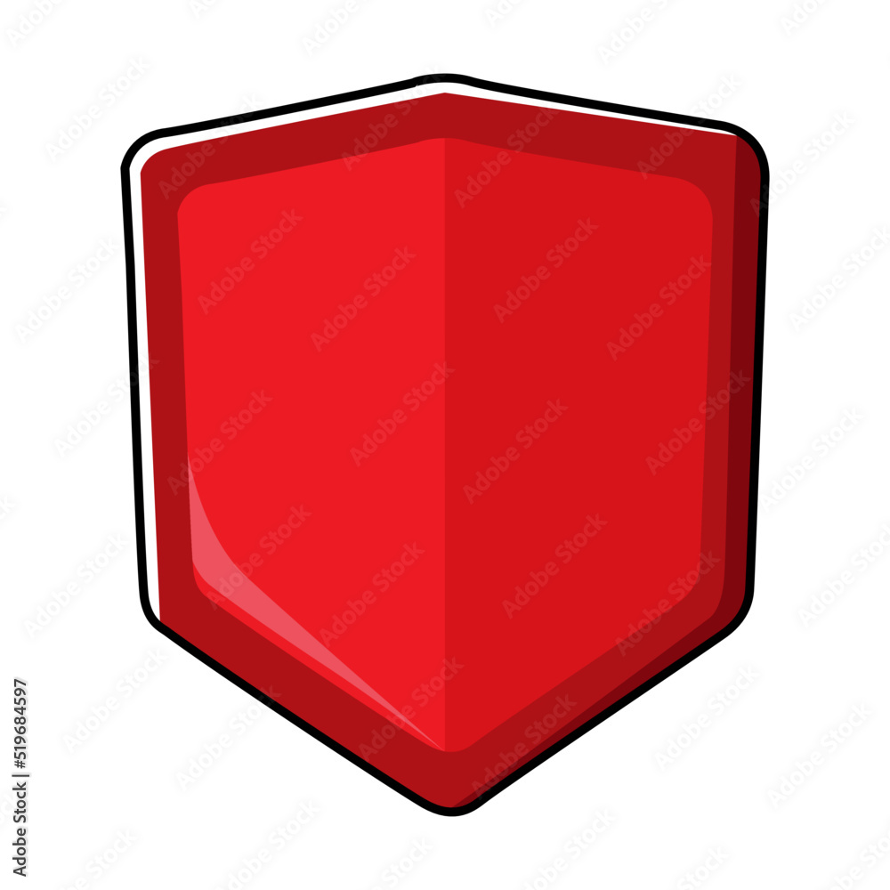 Red Secure shield icons vector illustration isolated on white background. Flat design Red Secure shield icons vector illustration isolated on white background. Flat design