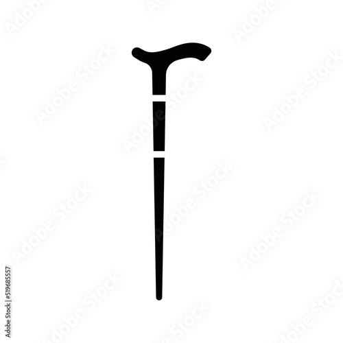 Walking stick icon design isolated on white background. vector illustration