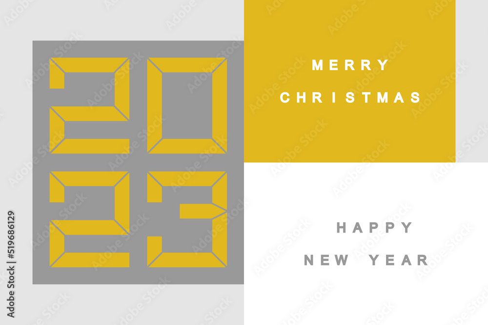 Obraz premium Happy New Year 2023 design.