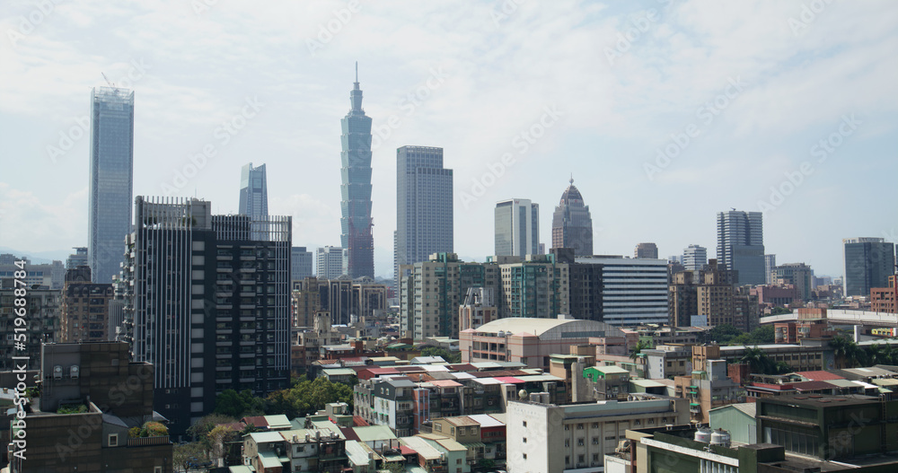 Taipei city skyline